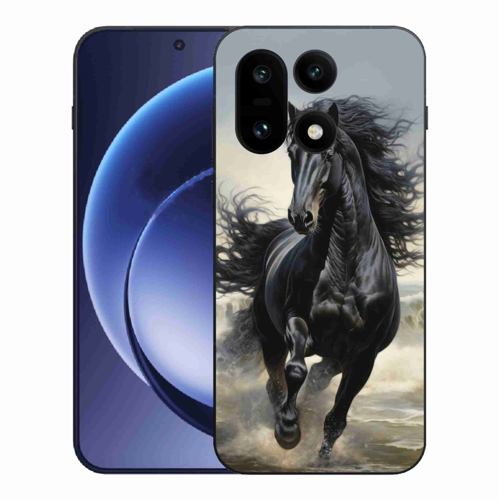 Gelový kryt mmCase na One Plus 15 - běžící černý kůň