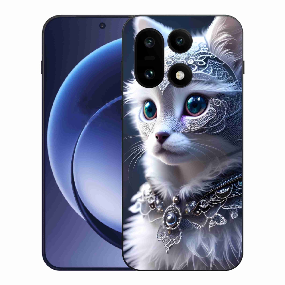 Gelový kryt mmCase na One Plus 15 - bílá kočka