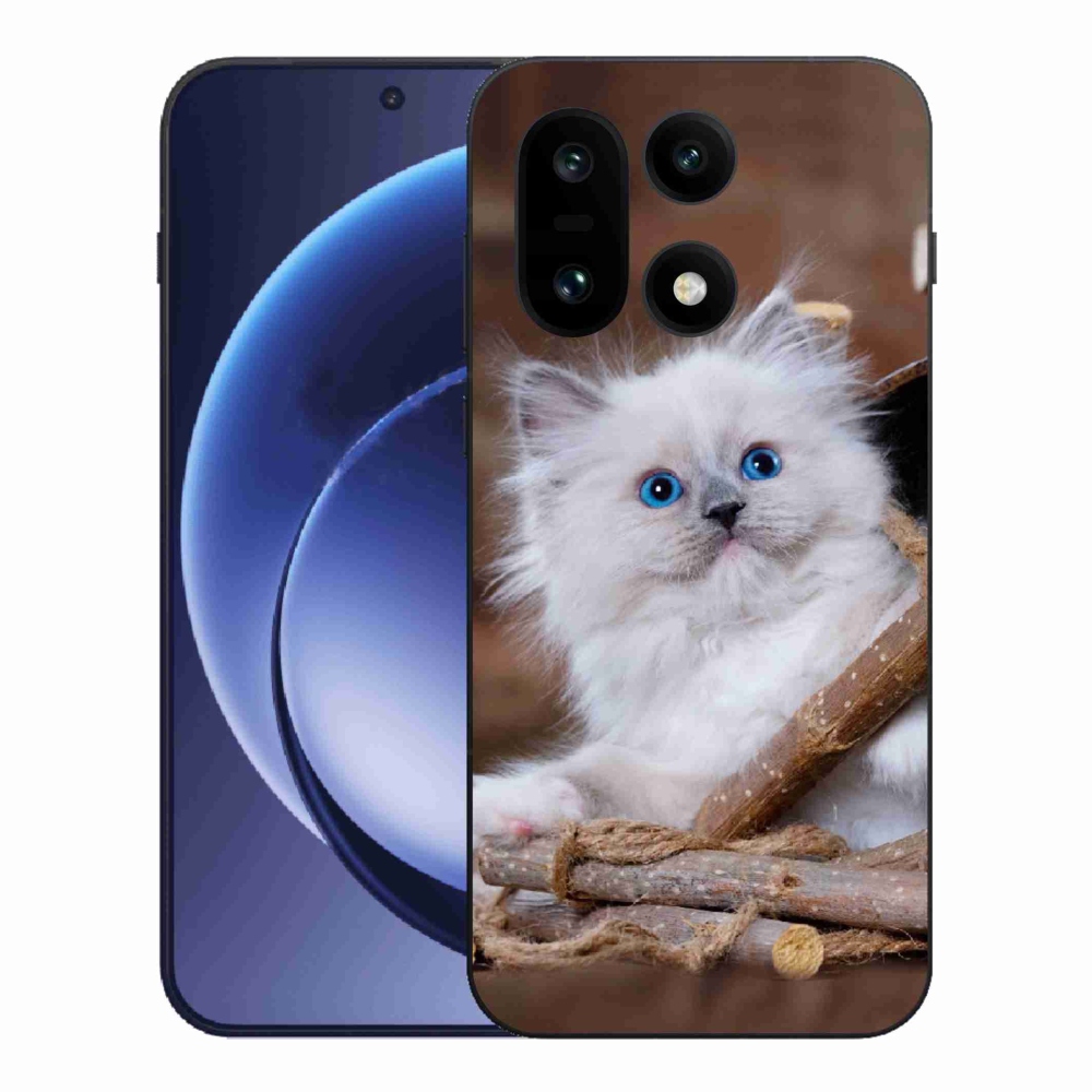 Gelový kryt mmCase na One Plus 15 - bílé kotě