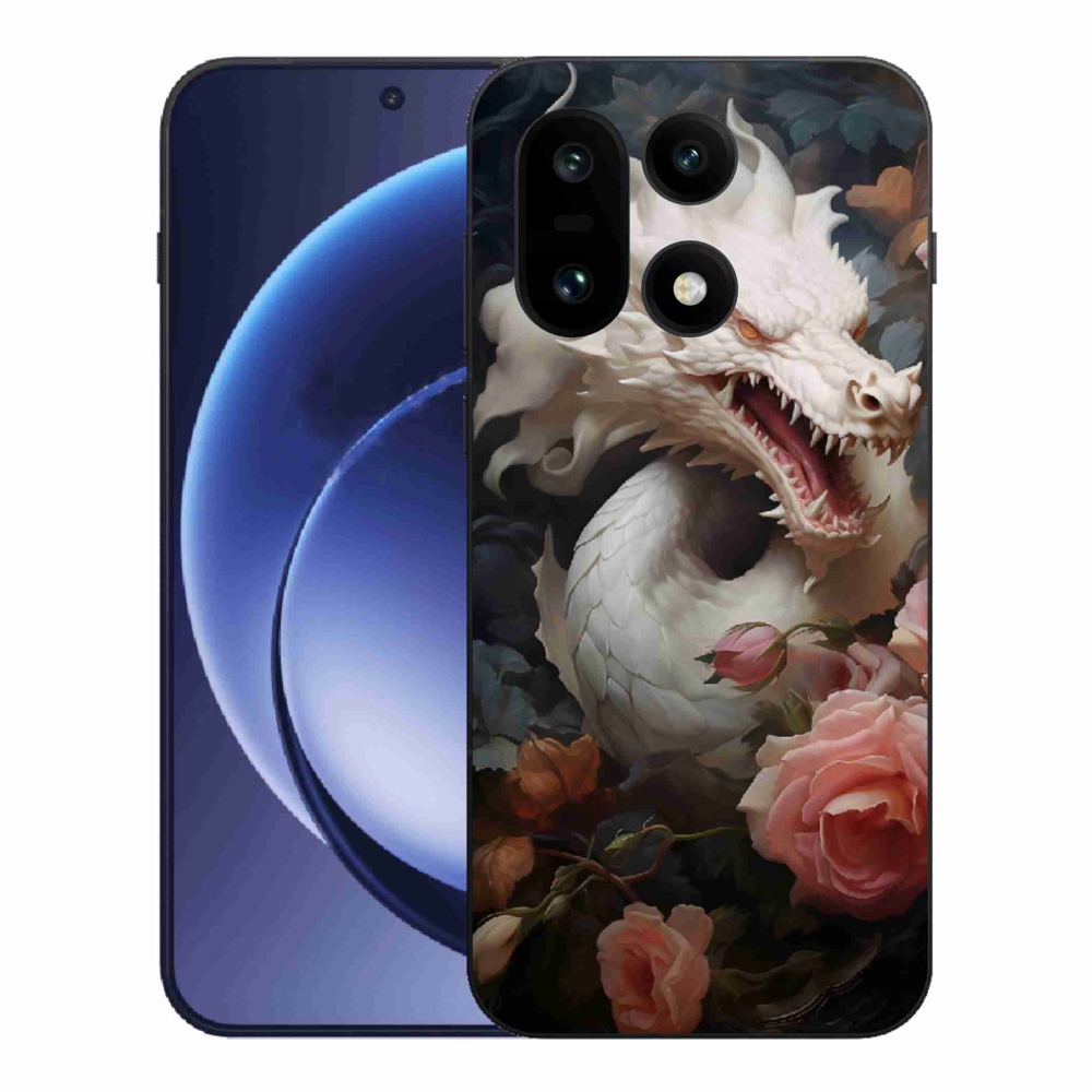 Gelový kryt mmCase na One Plus 15 - bílý drak