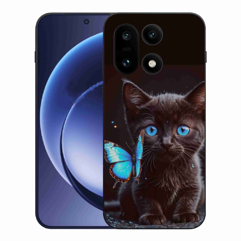 Gelový kryt mmCase na One Plus 15 - černé kotě 3