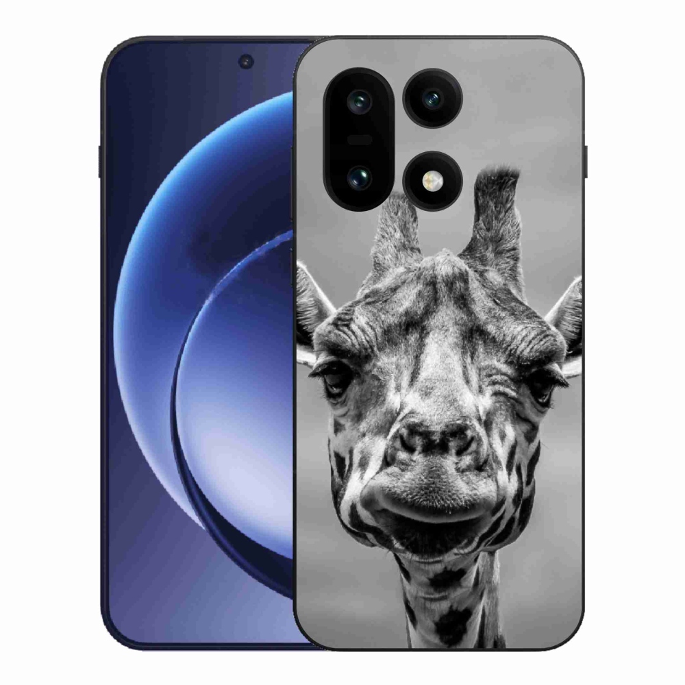 Gelový kryt mmCase na One Plus 15 - černobílá žirafa