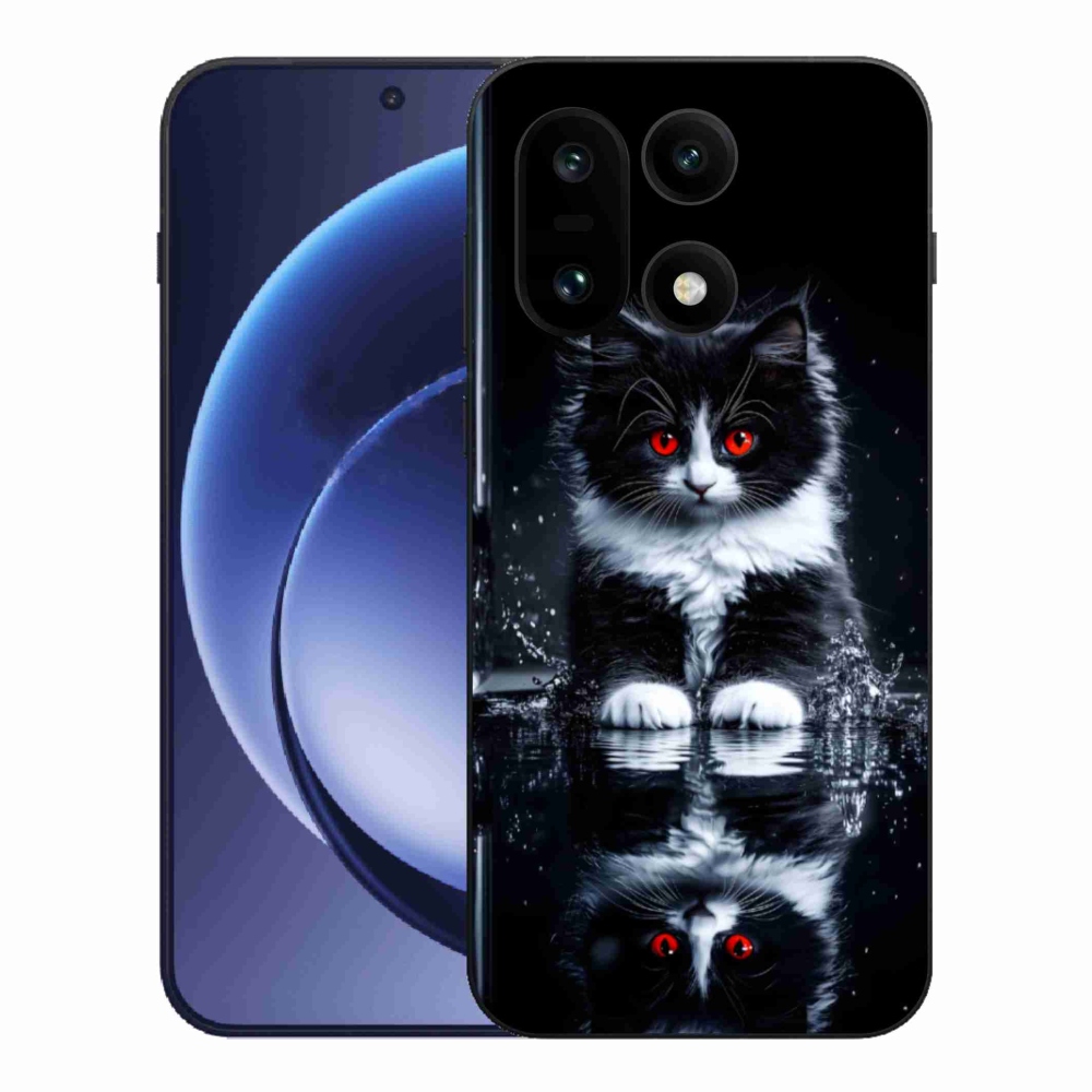 Gelový kryt mmCase na One Plus 15 - černobílé kotě