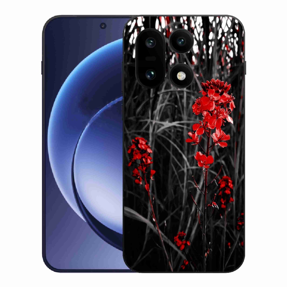 Gelový kryt mmCase na One Plus 15 - červená rostlina