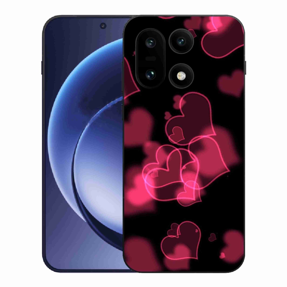 Gelový kryt mmCase na One Plus 15 - červená srdíčka