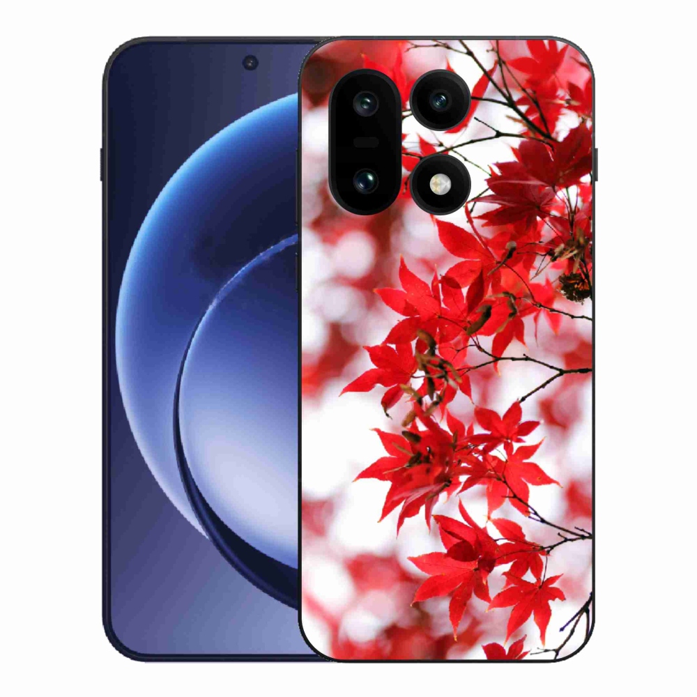 Gelový kryt mmCase na One Plus 15 - červené listy