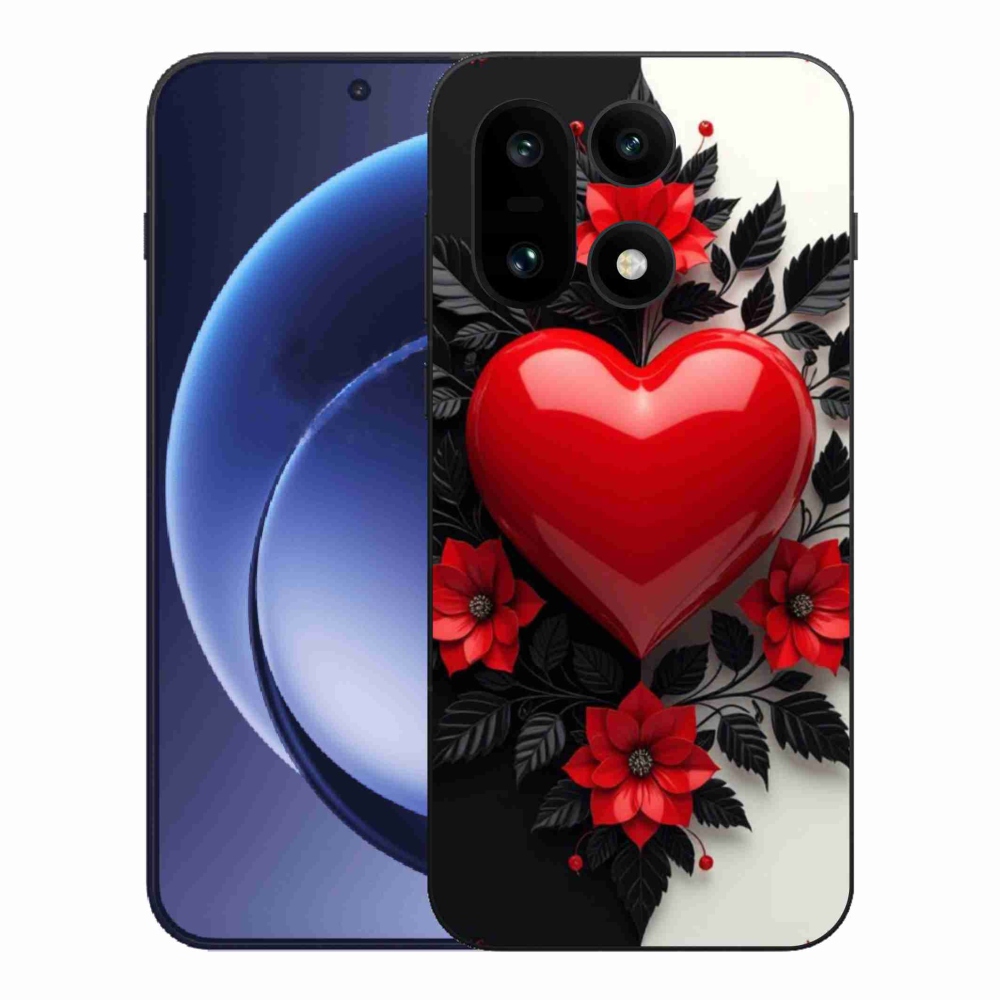 Gelový kryt mmCase na One Plus 15 - červené srdce