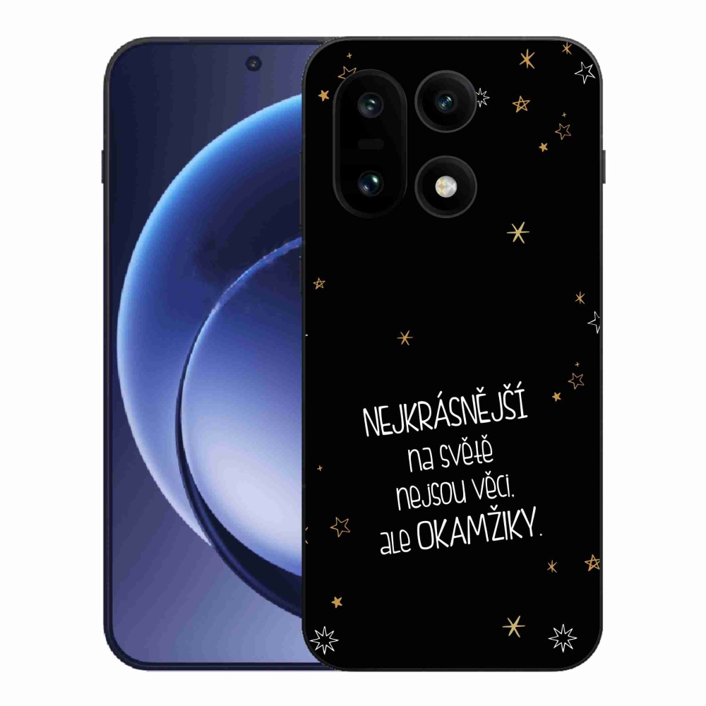 Gelový kryt mmCase na One Plus 15 - citát 4 černé pozadí