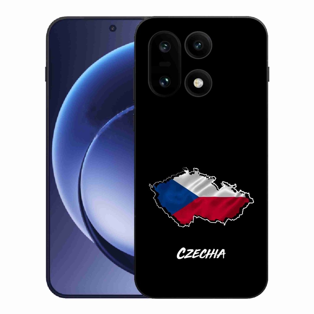 Gelový kryt mmCase na One Plus 15 - Czechia černé pozadí