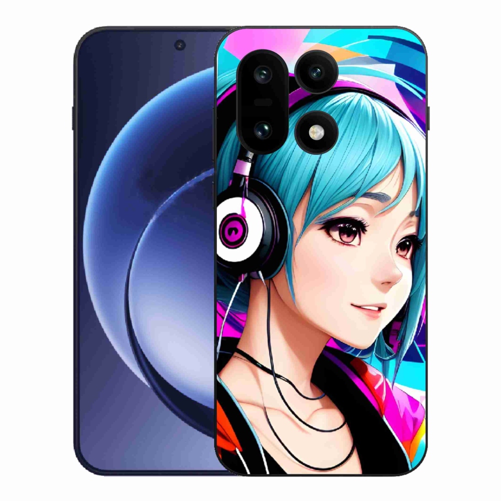 Gelový kryt mmCase na One Plus 15 - dívka se sluchátky