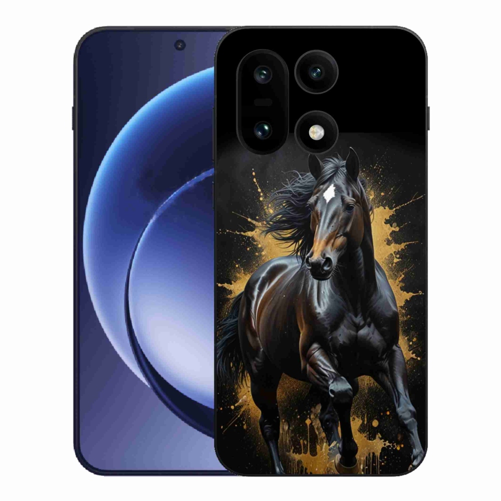 Gelový kryt mmCase na One Plus 15 - elegantní černý hřebec
