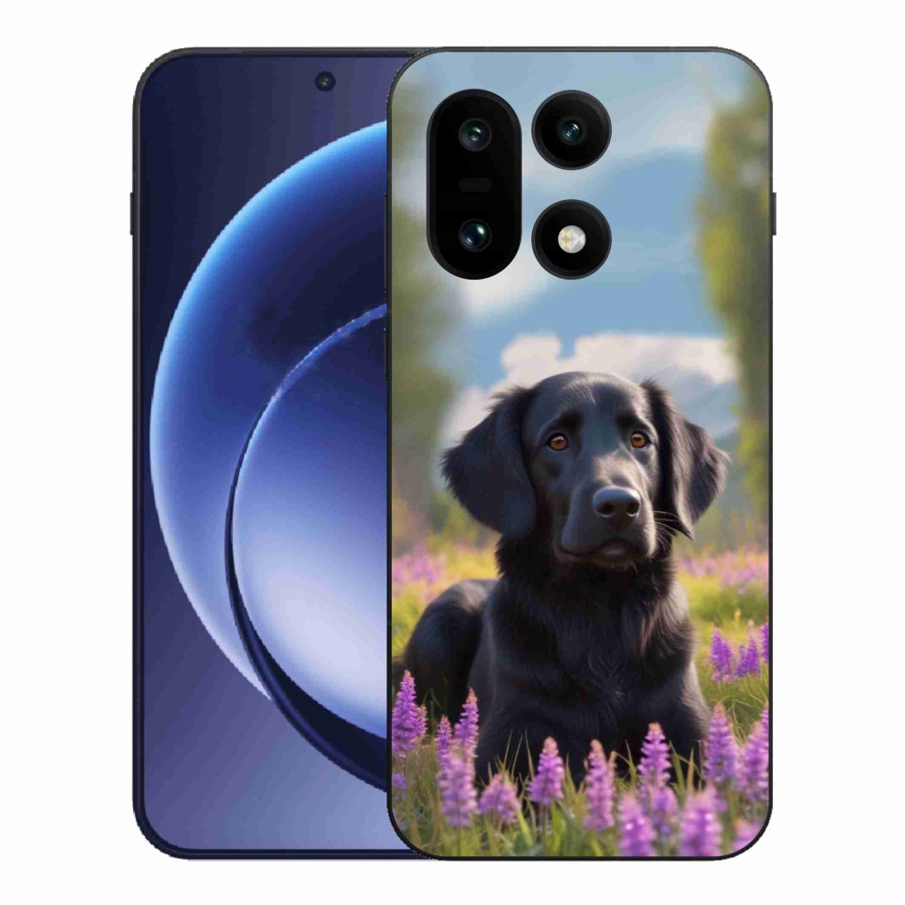 Gelový kryt mmCase na One Plus 15 - elegantní černý retrívr