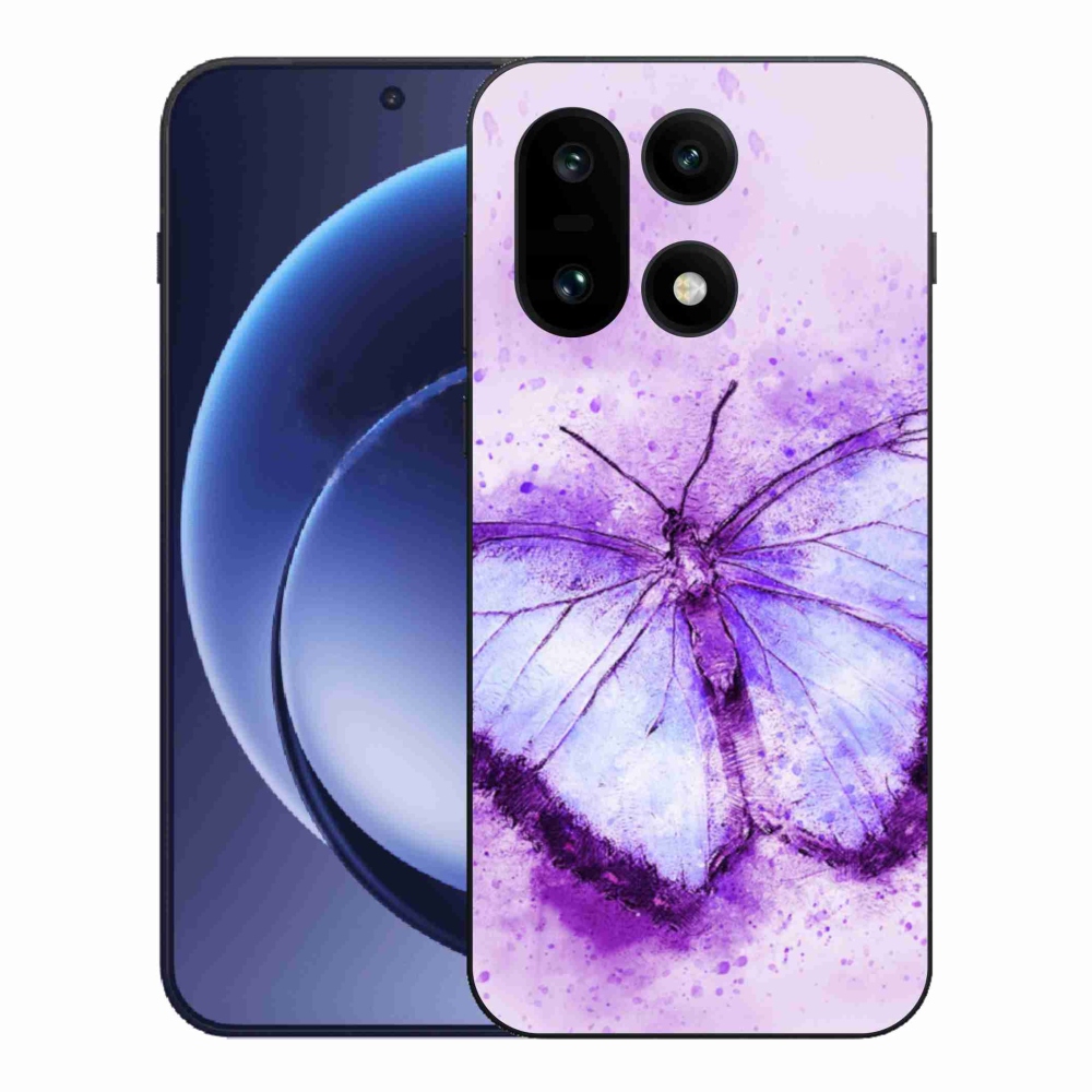 Gelový kryt mmCase na One Plus 15 - fialový motýl