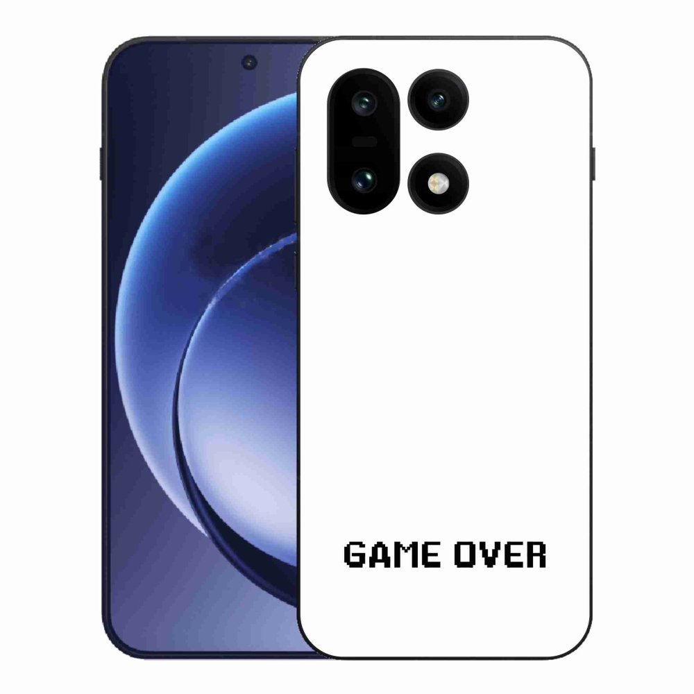 Gelový kryt mmCase na One Plus 15 - game over bílé pozadí