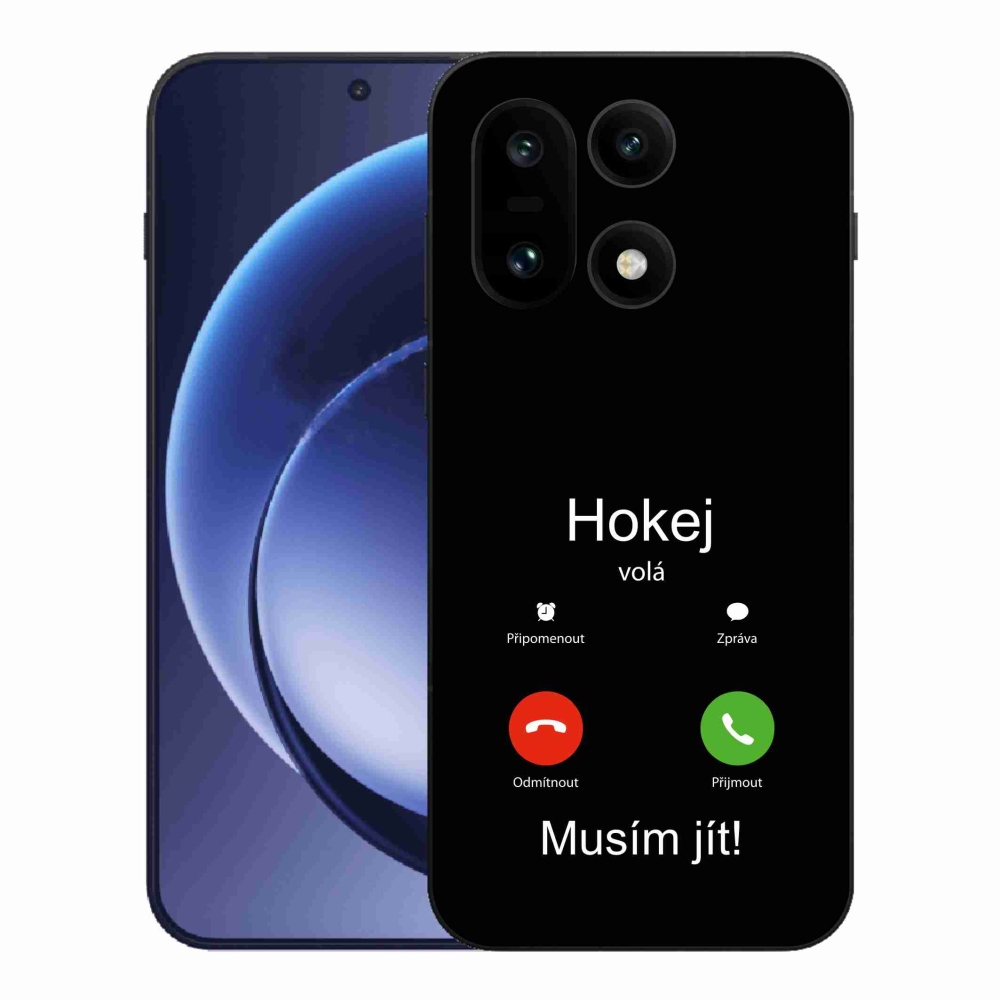 Gelový kryt mmCase na One Plus 15 - hokej volá černé pozadí