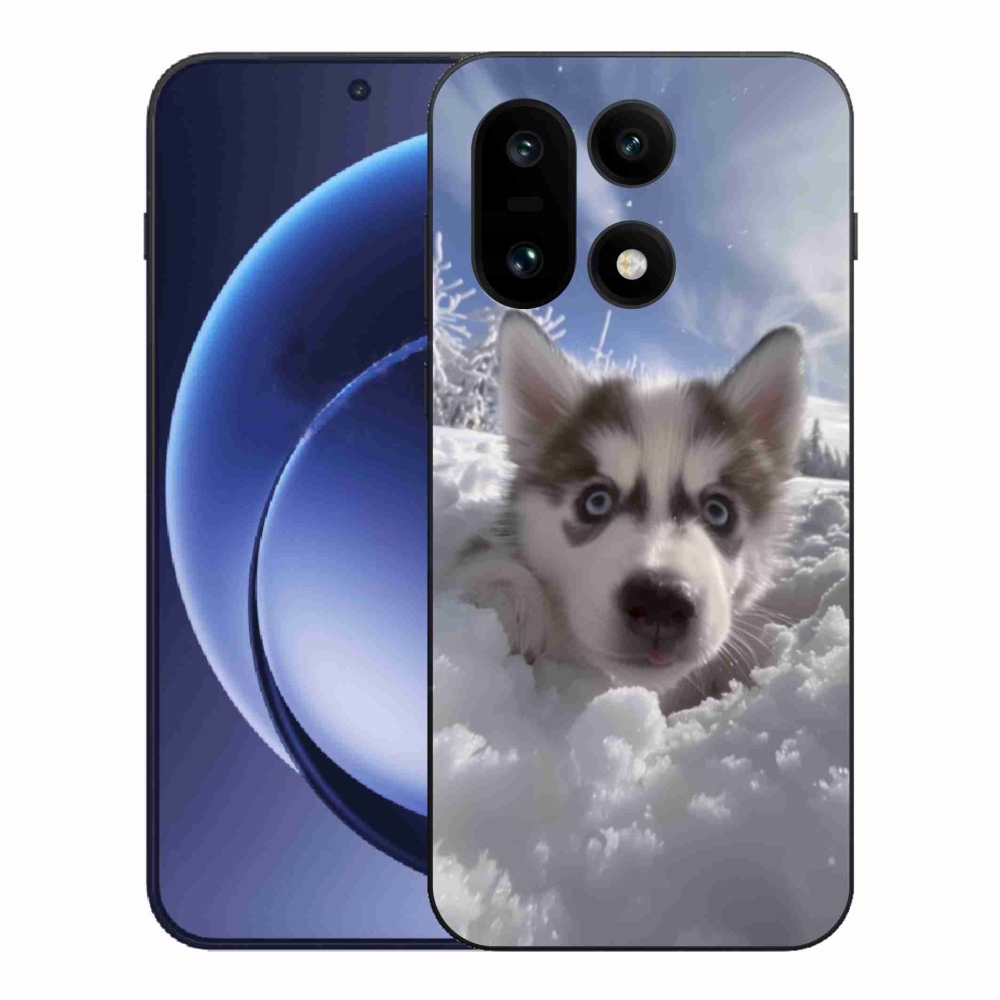 Gelový kryt mmCase na One Plus 15 - husky ve sněhu