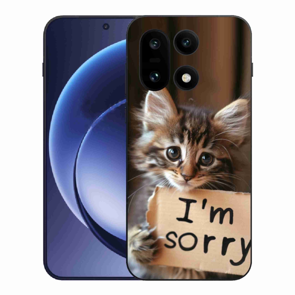 Gelový kryt mmCase na One Plus 15 - kočíčí omluva