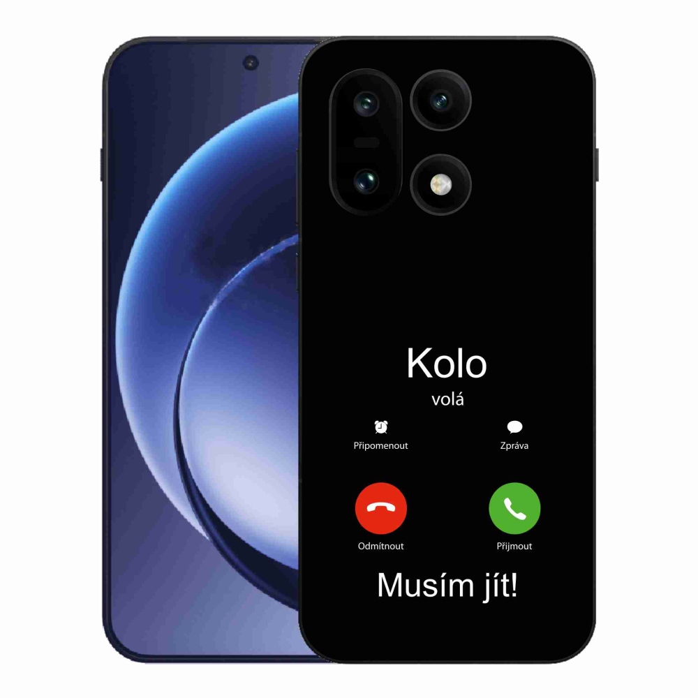Gelový kryt mmCase na One Plus 15 - kolo volá černé pozadí