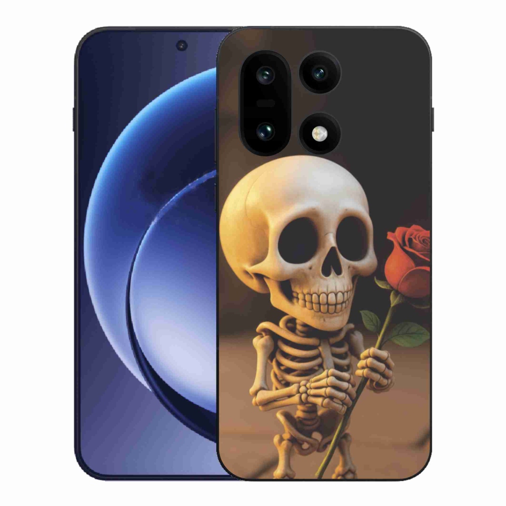 Gelový kryt mmCase na One Plus 15 - kostlivec s růží