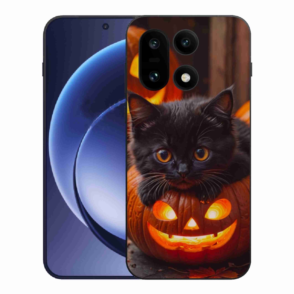 Gelový kryt mmCase na One Plus 15 - kotě a dýně
