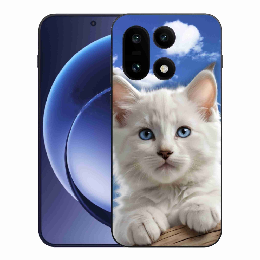 Gelový kryt mmCase na One Plus 15 - kotě a oblaka