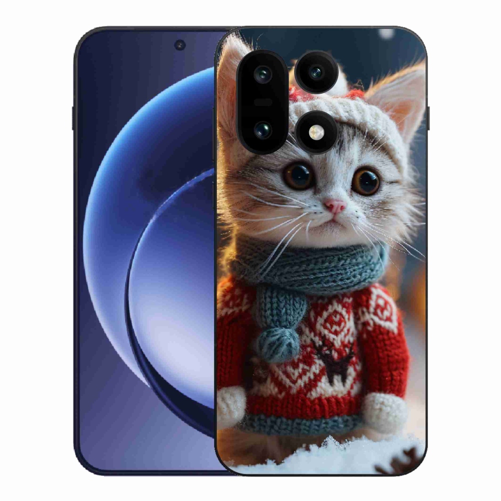 Gelový kryt mmCase na One Plus 15 - kotě ve svetru