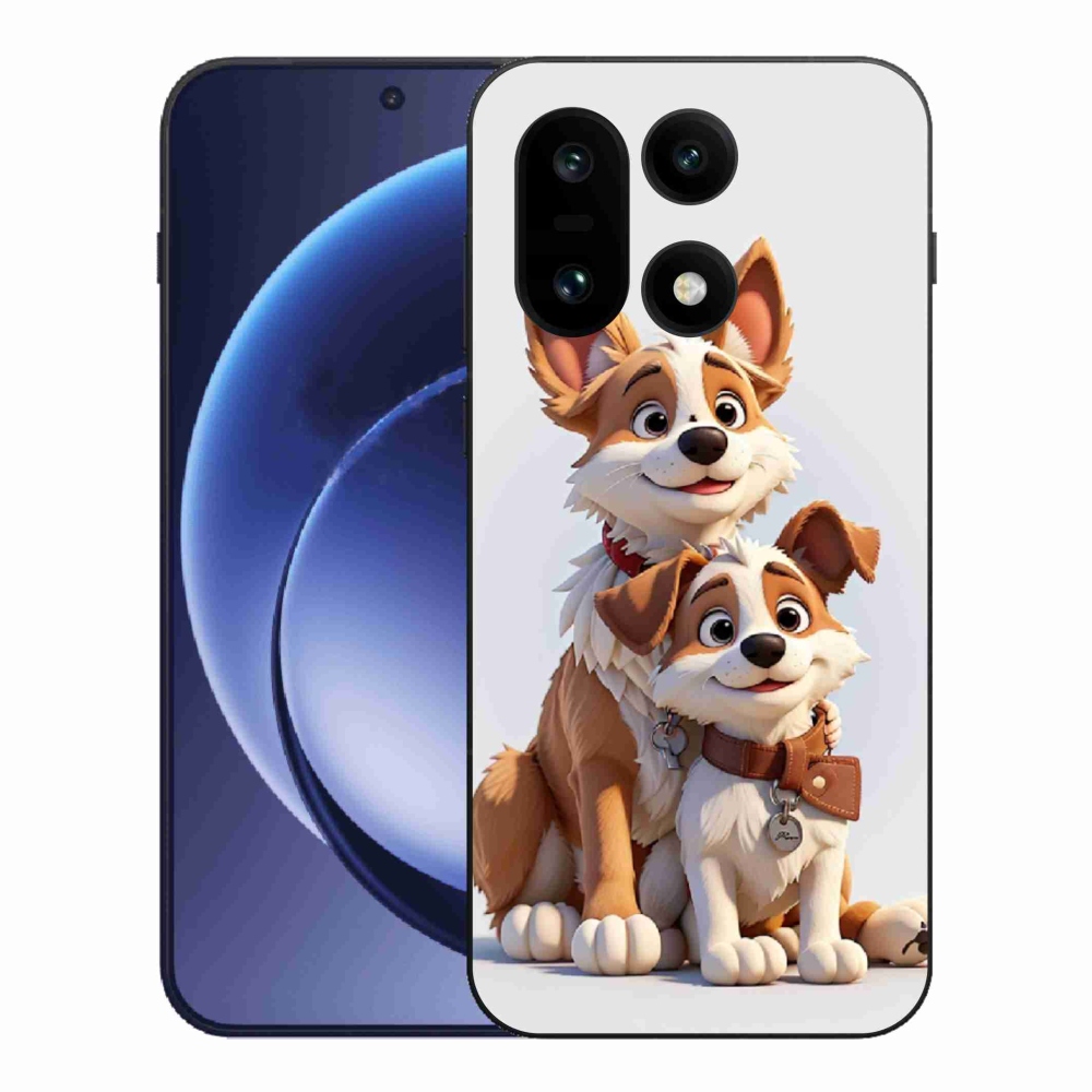 Gelový kryt mmCase na One Plus 15 - kreslení psi
