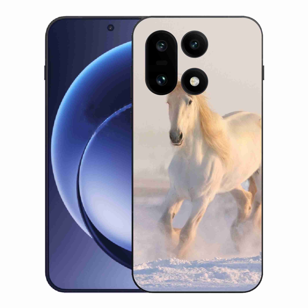 Gelový kryt mmCase na One Plus 15 - kůň ve sněhu