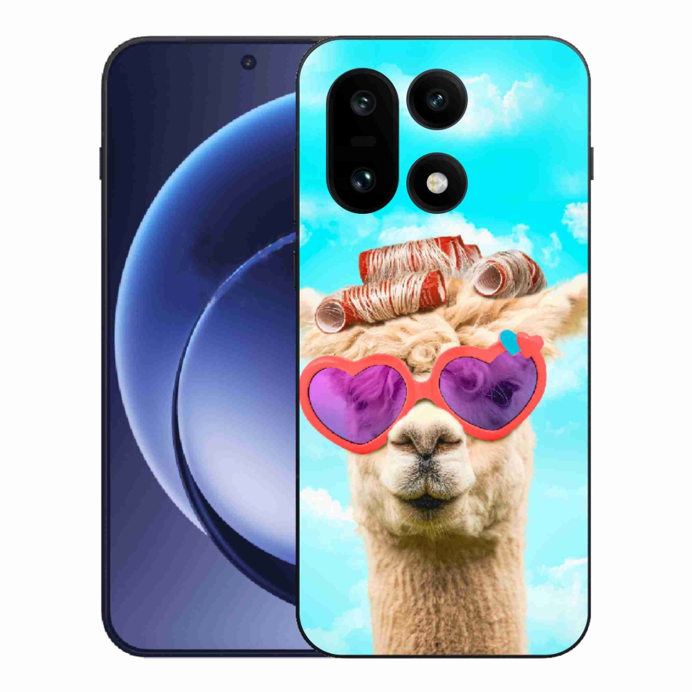 Gelový kryt mmCase na One Plus 15 - lama s brýlemi