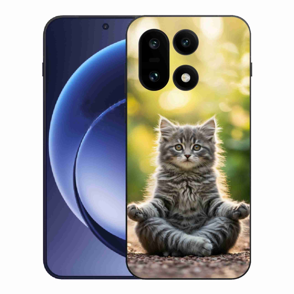 Gelový kryt mmCase na One Plus 15 - meditující kotě
