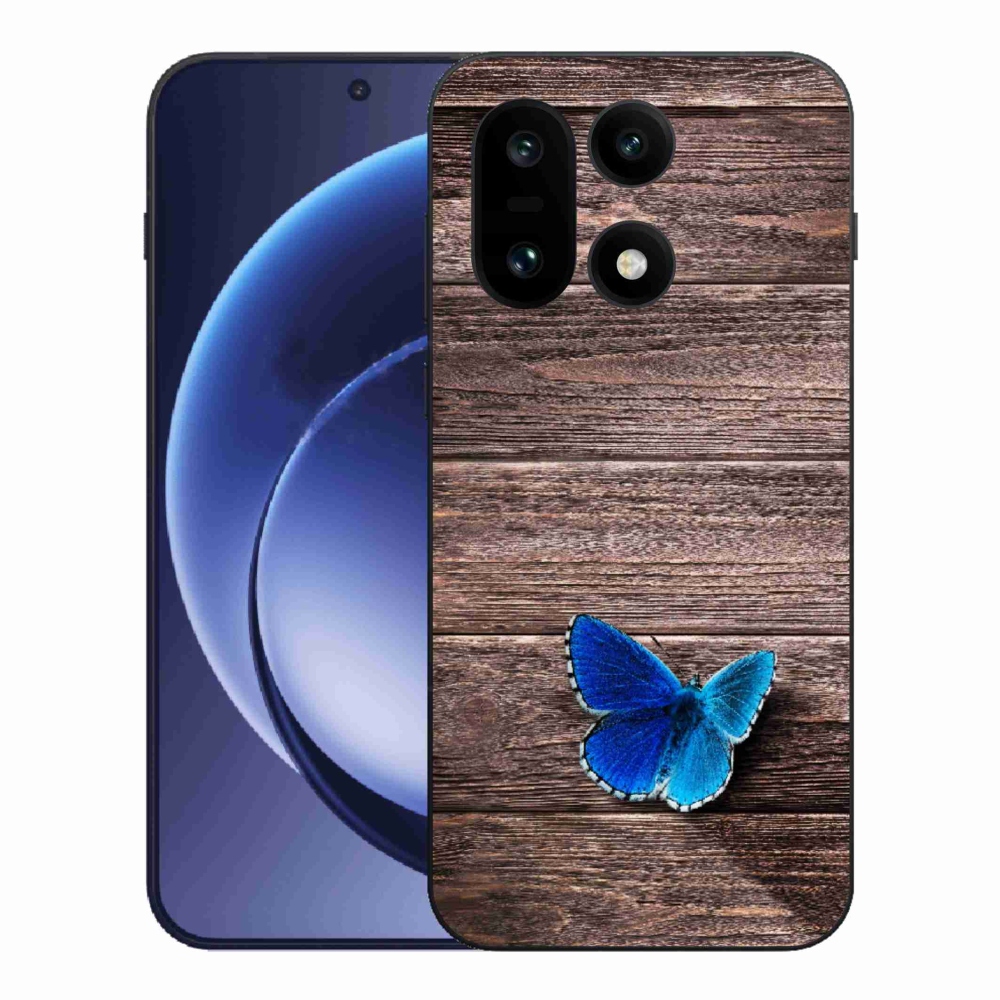 Gelový kryt mmCase na One Plus 15 - modrý motýl 1