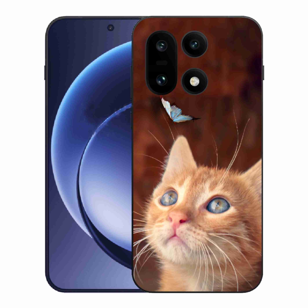 Gelový kryt mmCase na One Plus 15 - motýl a kotě