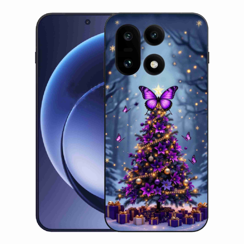 Gelový kryt mmCase na One Plus 15 - motýlí vánoční stromek