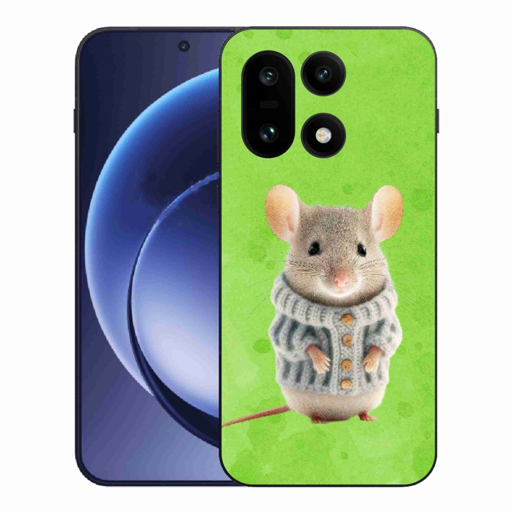 Gelový kryt mmCase na One Plus 15 - myška ve svetru