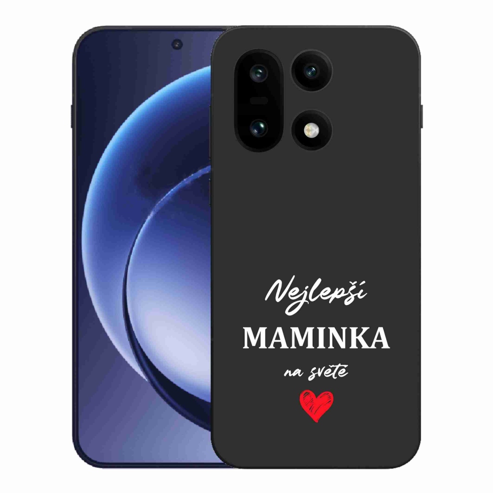 Gelový kryt mmCase na One Plus 15 - nejlepší maminka 1 černé pozadí