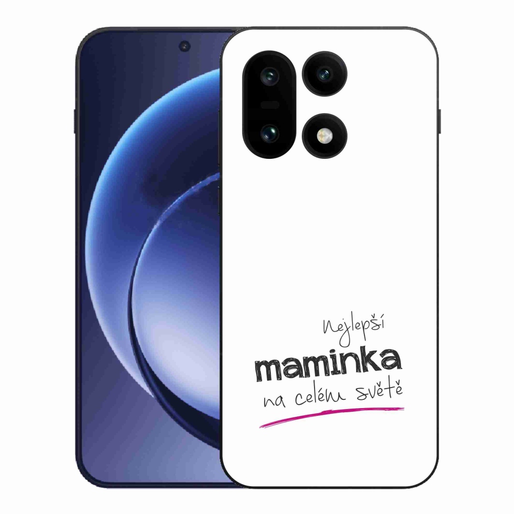 Gelový kryt mmCase na One Plus 15 - nejlepší maminka 4 bílé pozadí
