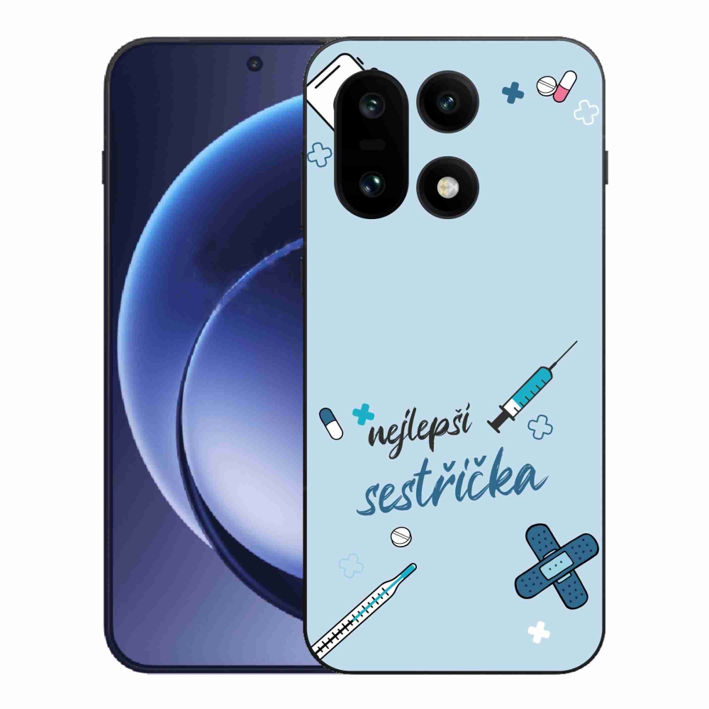 Gelový kryt mmCase na One Plus 15 - nejlepší sestřička modré pozadí