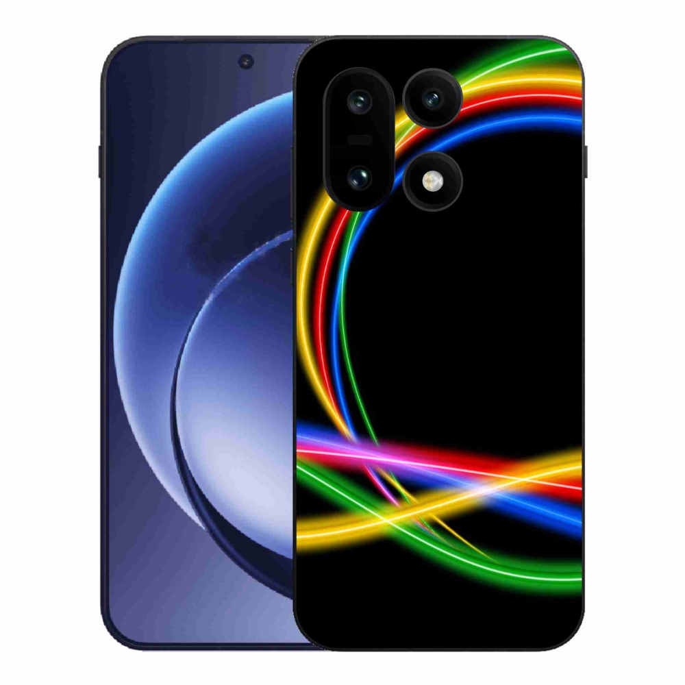 Gelový kryt mmCase na One Plus 15 - neonové kruhy