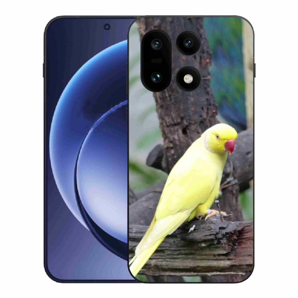Gelový kryt mmCase na One Plus 15 - papoušek alexandr žlutý