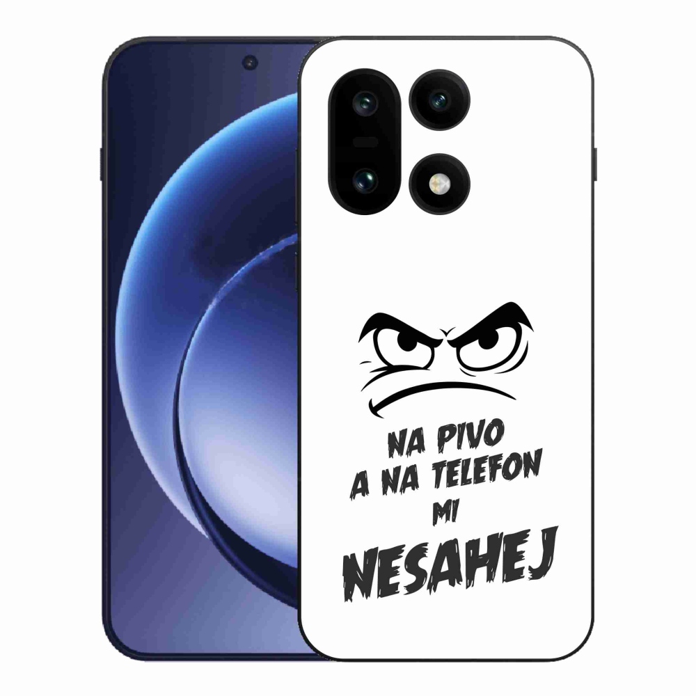 Gelový kryt mmCase na One Plus 15 - pivní motiv 2 bílé pozadí