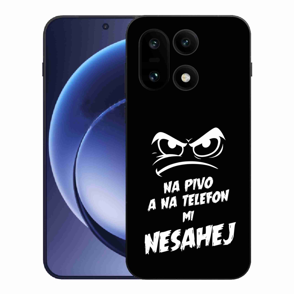 Gelový kryt mmCase na One Plus 15 - pivní motiv 2 černé pozadí
