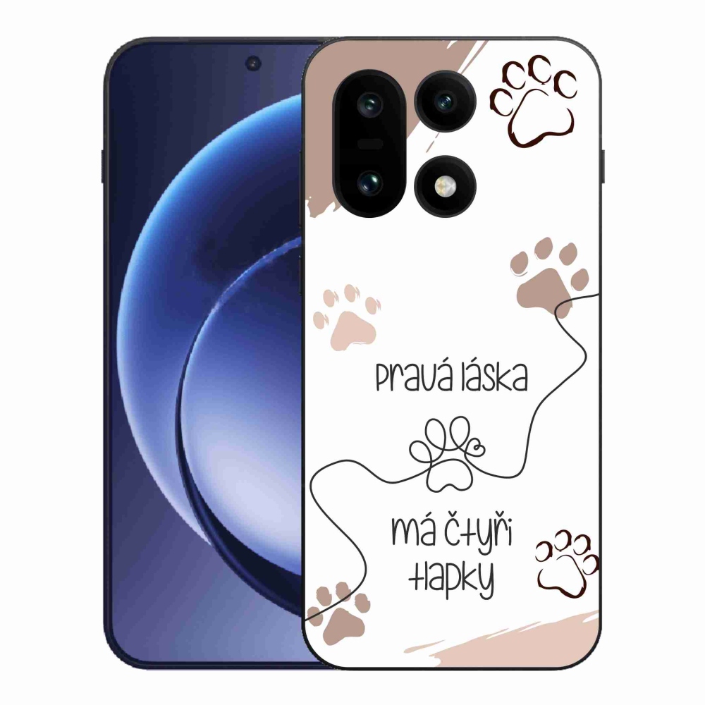 Gelový kryt mmCase na One Plus 15 - psí motiv 1 bílé pozadí