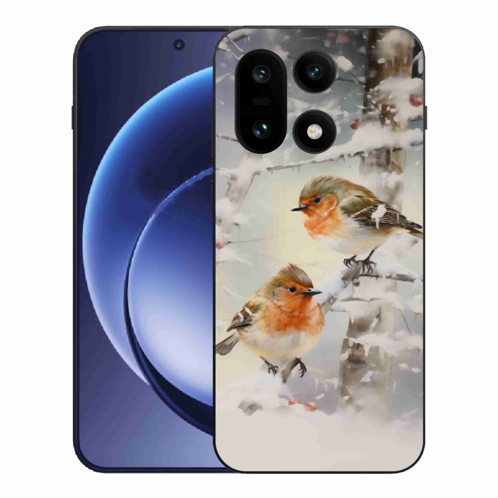 Gelový kryt mmCase na One Plus 15 - ptáčci v zimě