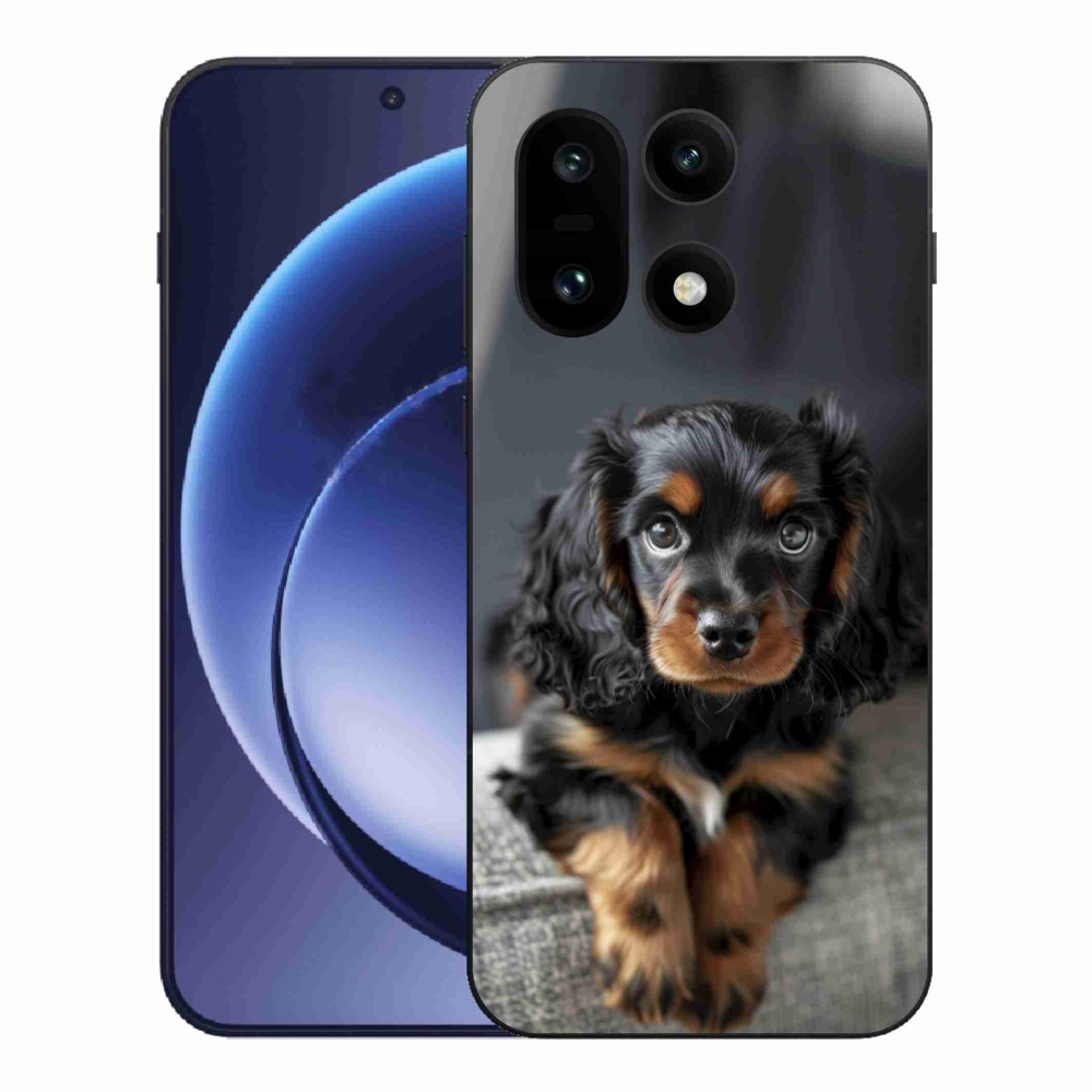 Gelový kryt mmCase na One Plus 15 - roztomilý dlouhosrstý jezevčík