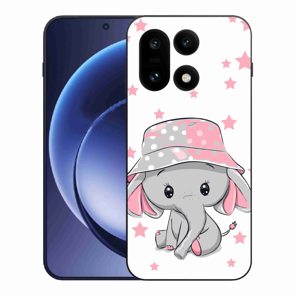 Gelový kryt mmCase na One Plus 15 - růžový slon