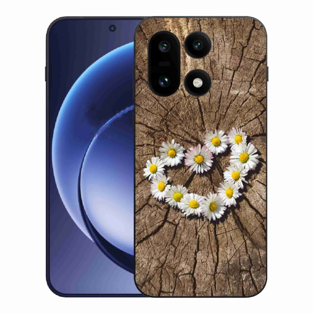 Gelový kryt mmCase na One Plus 15 - srdce z kopretin