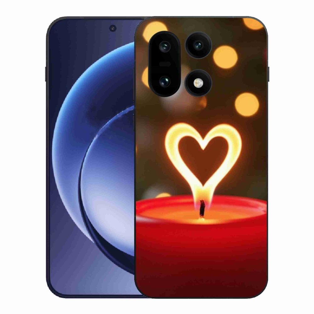 Gelový kryt mmCase na One Plus 15 - srdce z plamene