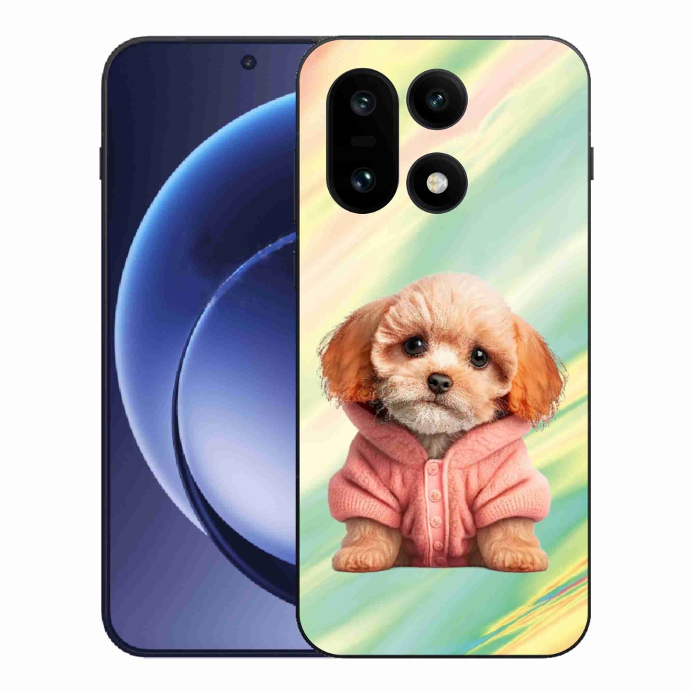 Gelový kryt mmCase na One Plus 15 - štěně ve svetru