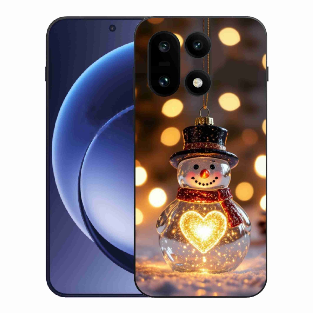 Gelový kryt mmCase na One Plus 15 - svítící vánoční sněhulák
