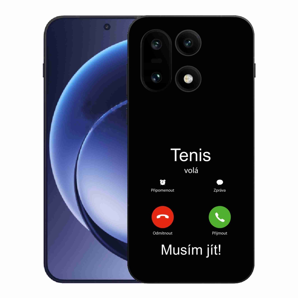 Gelový kryt mmCase na One Plus 15 - tenis volá černé pozadí